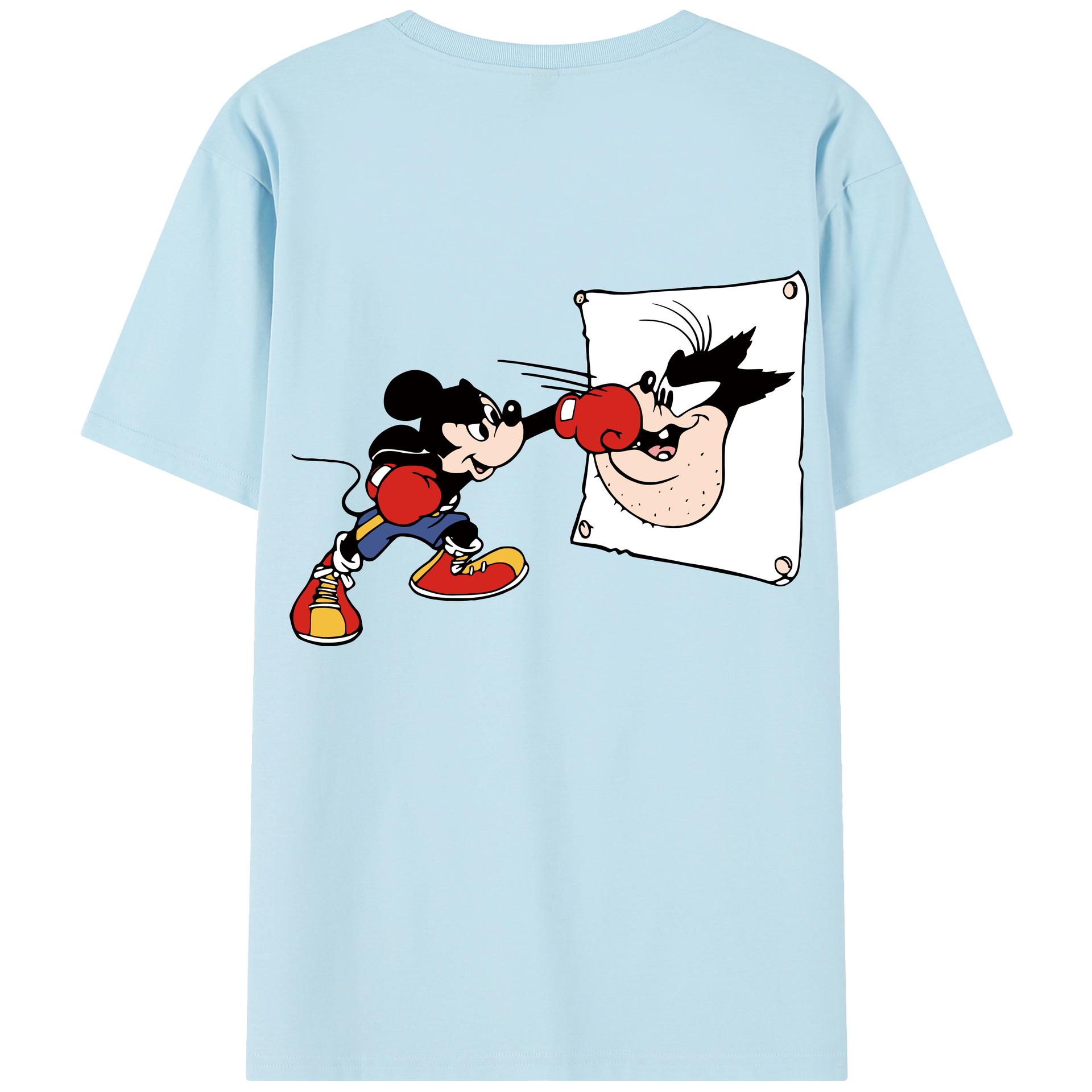 （画像用） ミッキーマウス Mickey Mouse 綿100％半袖Tシャツ（背面プリント）